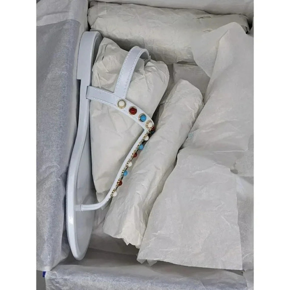 NIB STUART WEITZMAN Women's Charm Strap Slingback Jelly Sandals Size 5 MSRP $195 - Picture 7 of 8